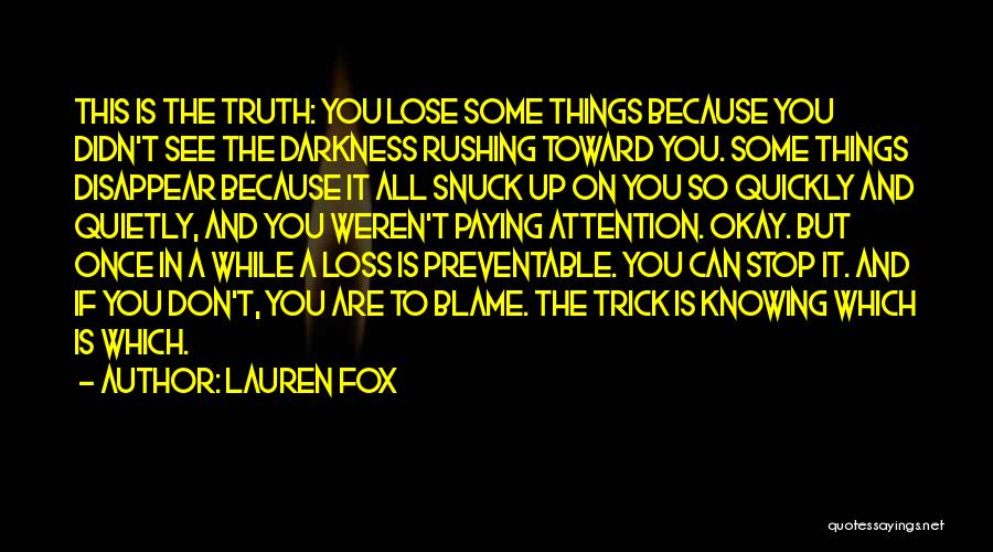 You Disappear Quotes By Lauren Fox