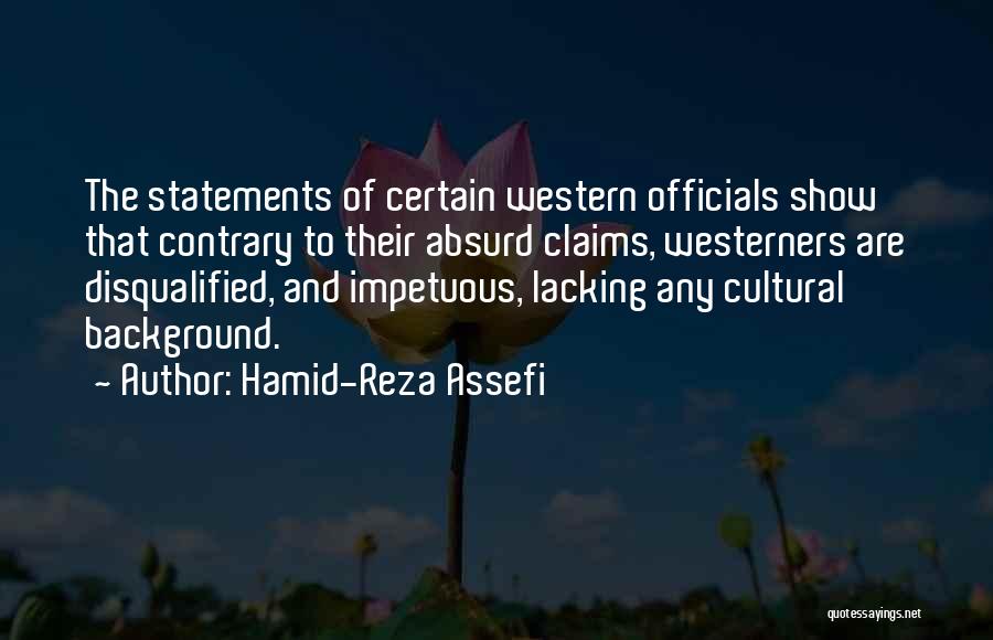 You Disqualified Quotes By Hamid-Reza Assefi
