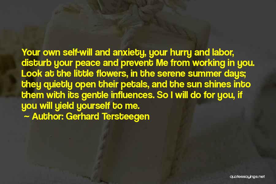You Disturb Me Quotes By Gerhard Tersteegen