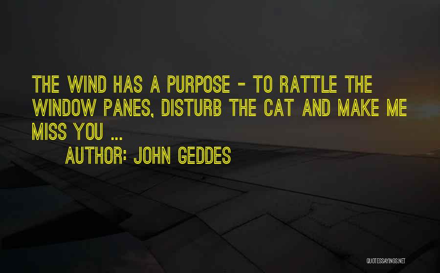 You Disturb Me Quotes By John Geddes