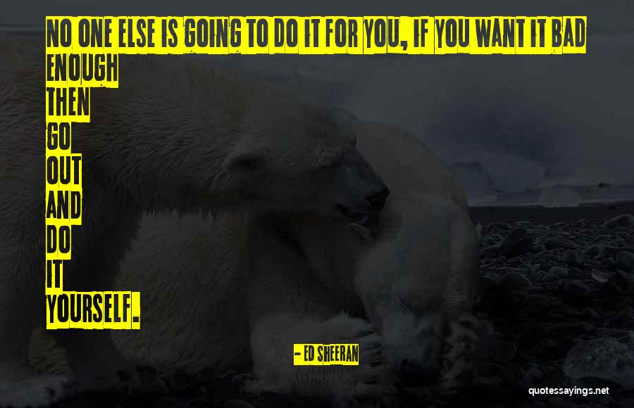 You Do It To Yourself Quotes By Ed Sheeran You Do It To Yourself Quotes By Ed Sheeran