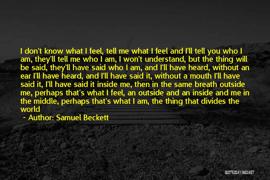 You Don't Belong To Me Quotes By Samuel Beckett