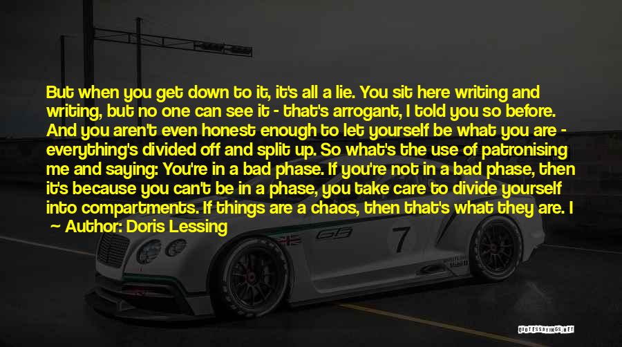 You Don't Care Me Quotes By Doris Lessing