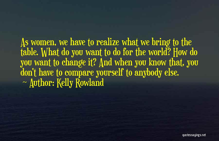 You Don't Compare Quotes By Kelly Rowland