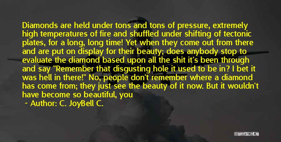 You Don't Even Know What I'm Going Through Quotes By C. JoyBell C.