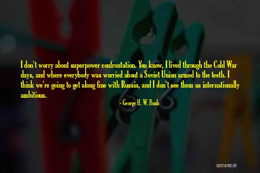 You Don't Even Know What I'm Going Through Quotes By George H. W. Bush