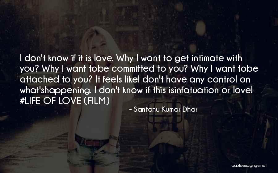 You Don't Know I Love You Quotes By Santonu Kumar Dhar