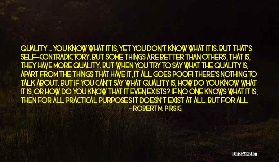 You Don't Know It All Quotes By Robert M. Pirsig