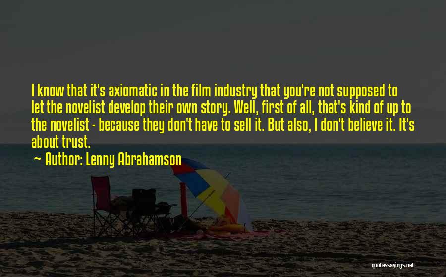 You Don't Know Their Story Quotes By Lenny Abrahamson