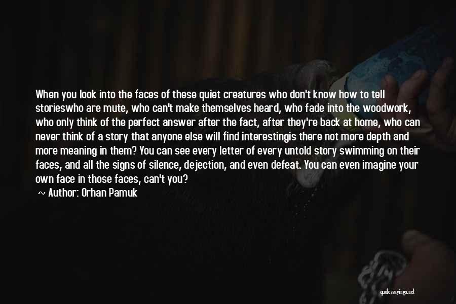 You Don't Know Their Story Quotes By Orhan Pamuk