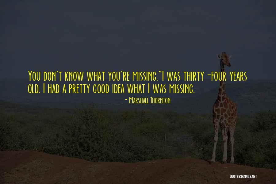 You Don't Know What Your Missing Quotes By Marshall Thornton You Don't Know What Your Missing Quotes By Marshall Thornton