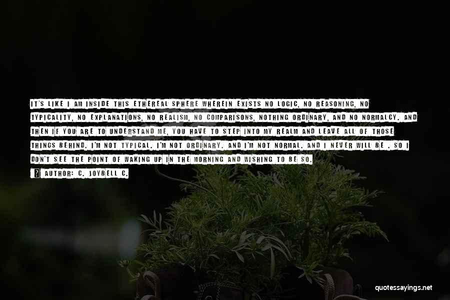 You Don't Understand Me Quotes By C. JoyBell C.