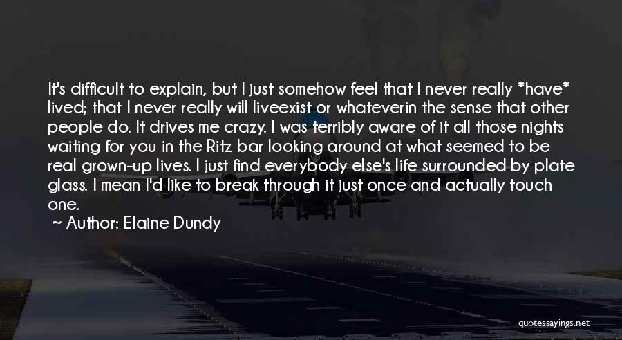 You Drives Me Crazy Quotes By Elaine Dundy