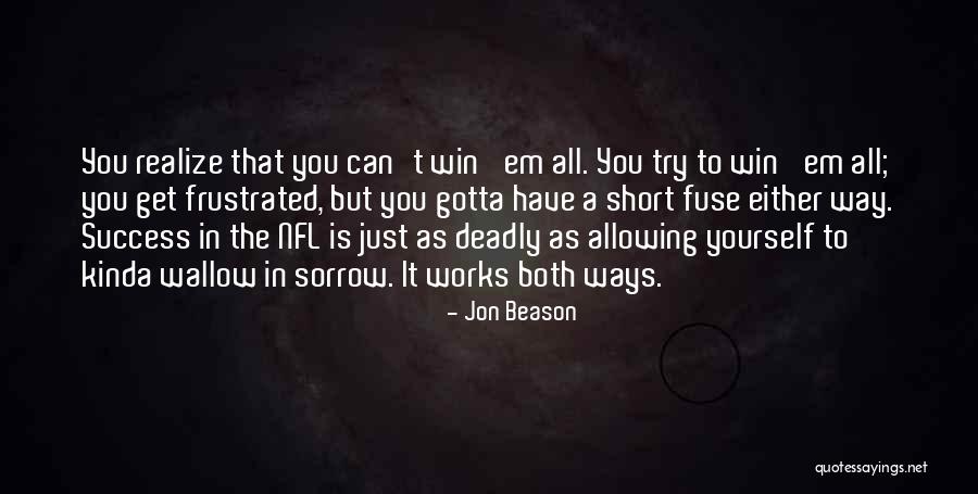 You Either Win Quotes By Jon Beason You Either Win Quotes By Jon Beason