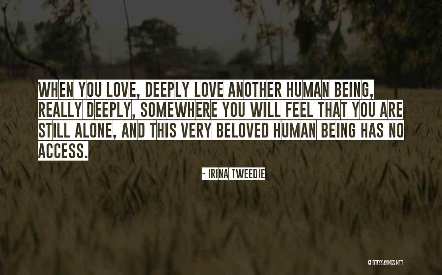 You Feel Alone Quotes By Irina Tweedie