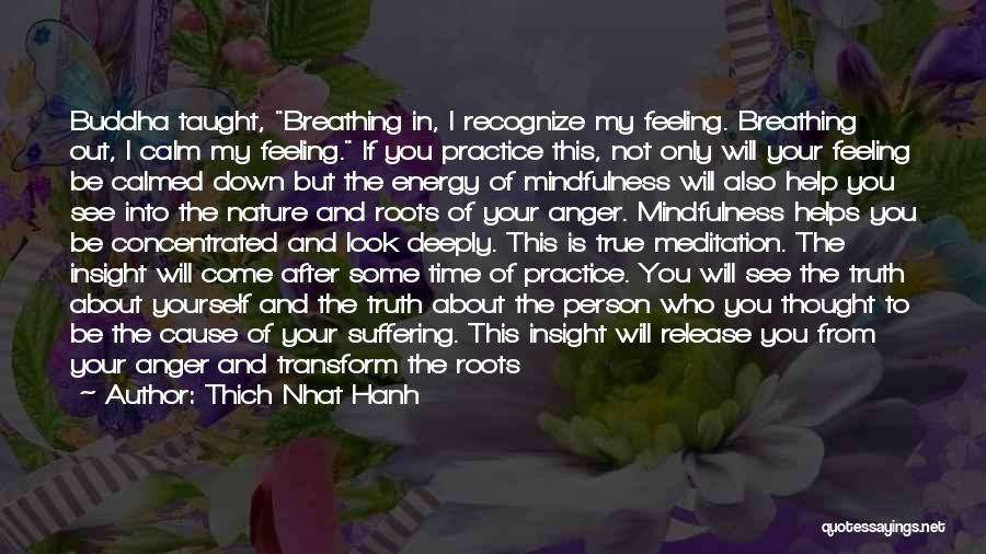 You Feel Down Quotes By Thich Nhat Hanh