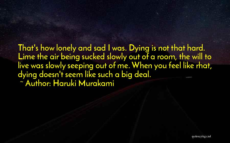 You Feel Lonely Quotes By Haruki Murakami