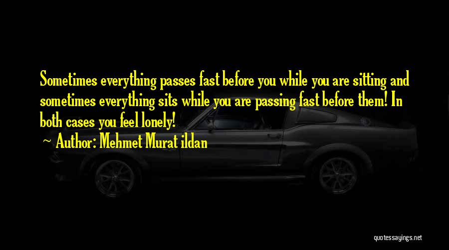 You Feel Lonely Quotes By Mehmet Murat Ildan