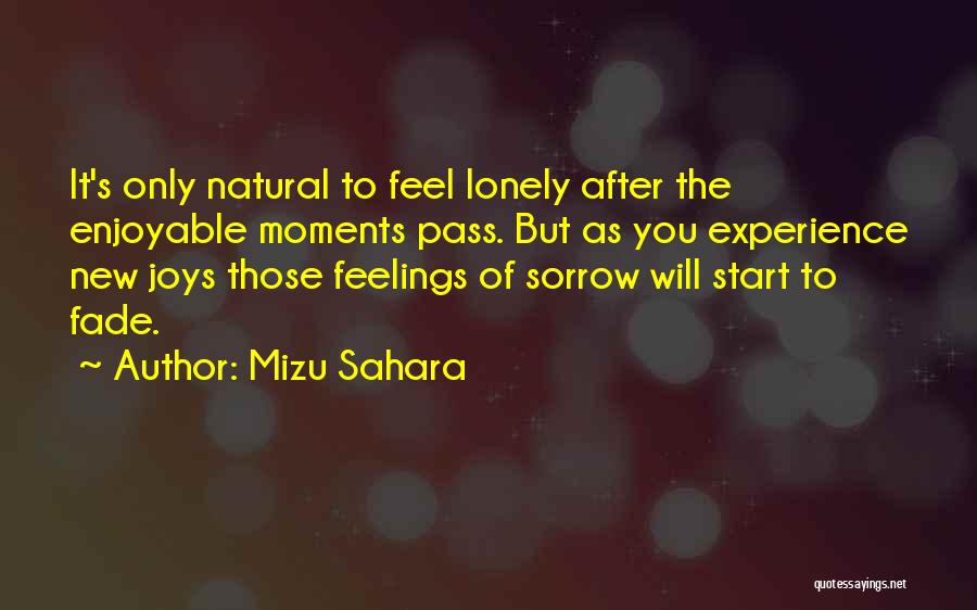 You Feel Lonely Quotes By Mizu Sahara