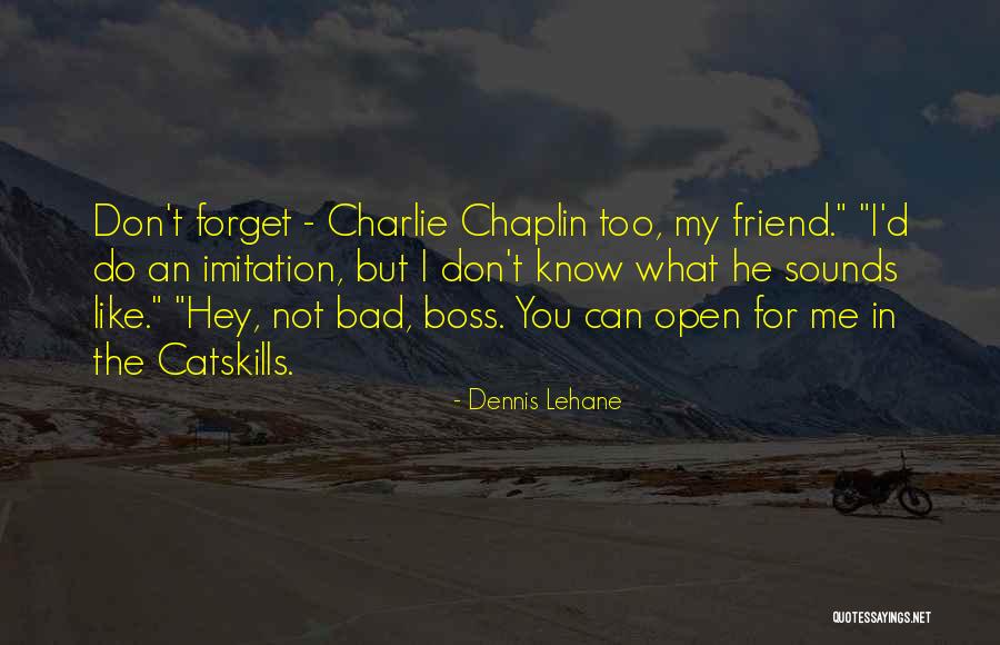 You Forget Me Friend Quotes By Dennis Lehane