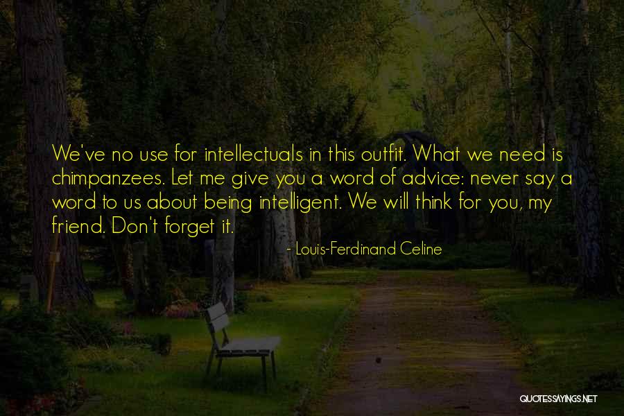 You Forget Me Friend Quotes By Louis-Ferdinand Celine