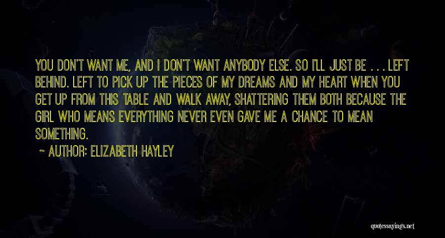 You Gave Me Everything Quotes By Elizabeth Hayley