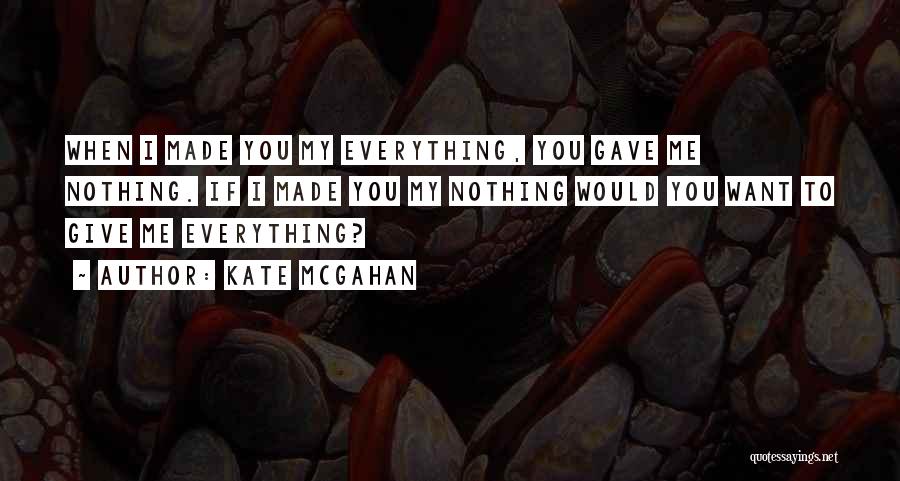 You Gave Me Everything Quotes By Kate McGahan