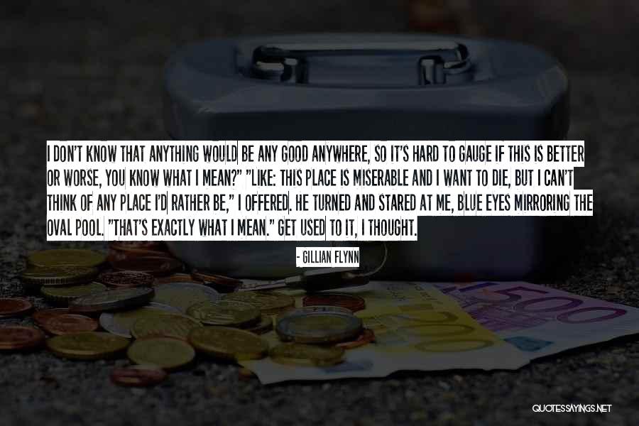 You Get Used To It Quotes By Gillian Flynn You Get Used To It Quotes By Gillian Flynn