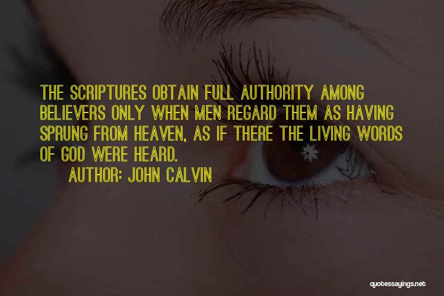 You Got Me Sprung Quotes By John Calvin