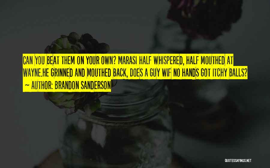 You Got Your Own Back Quotes By Brandon Sanderson