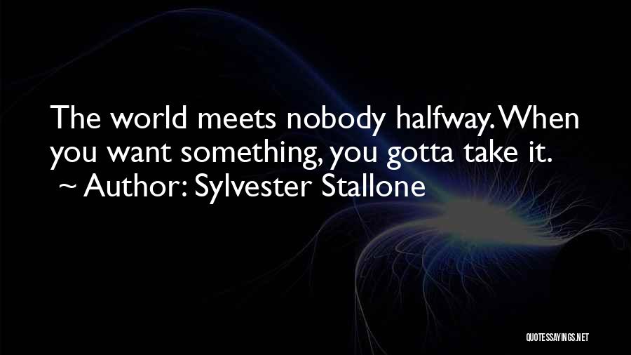 You Gotta Want It Quotes By Sylvester Stallone