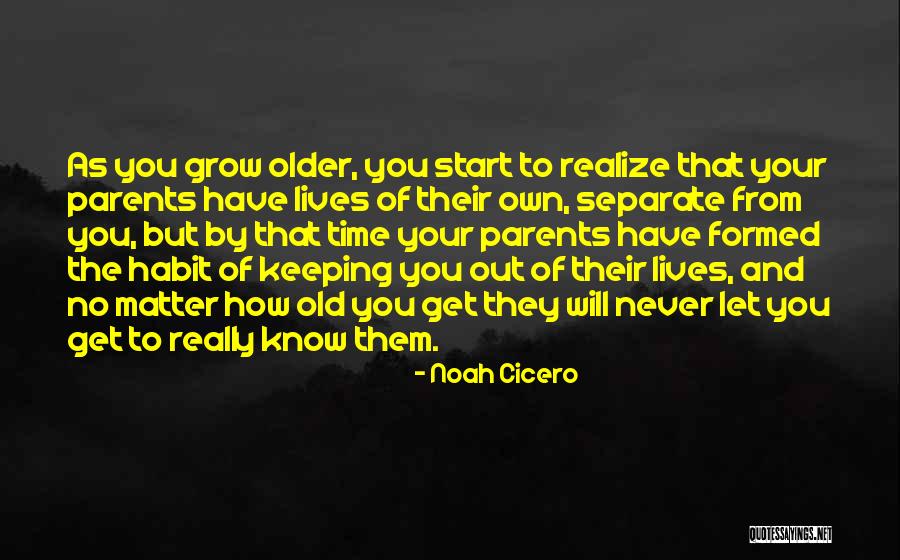 You Grow Old Quotes By Noah Cicero You Grow Old Quotes By Noah Cicero