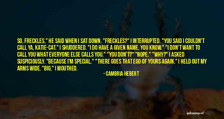 You Have A Big Ego Quotes By Cambria Hebert