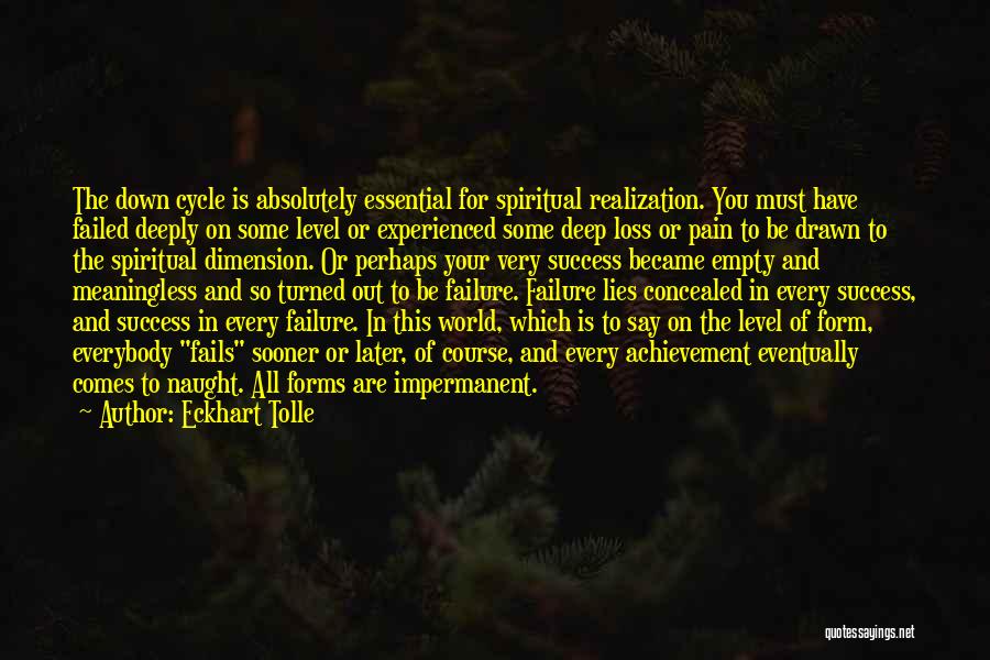 You Have Failed Quotes By Eckhart Tolle