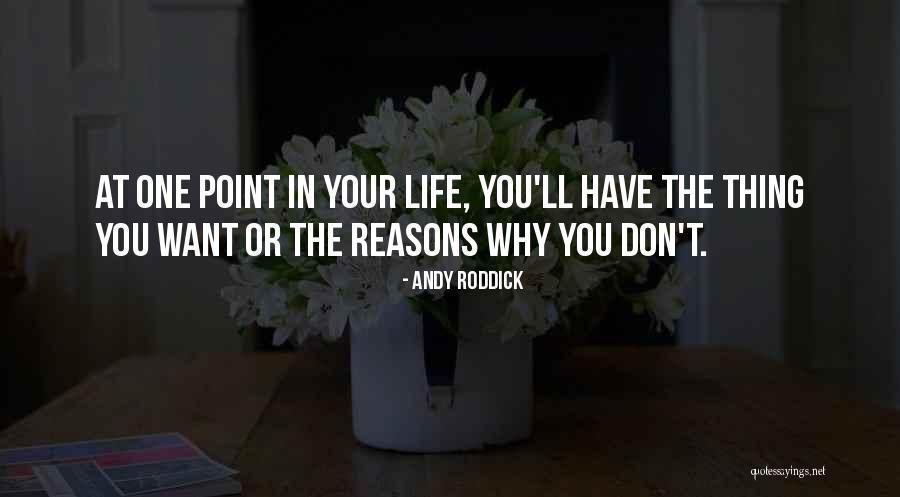 You Have One Life Quotes By Andy Roddick