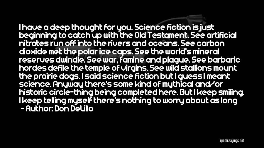 You Have To Keep Smiling Quotes By Don DeLillo