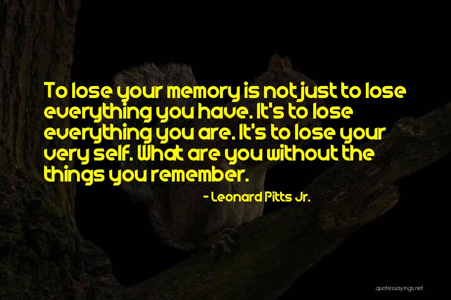 You Have To Lose Everything Quotes By Leonard Pitts Jr.