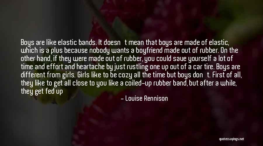 You Have To Save Yourself Quotes By Louise Rennison