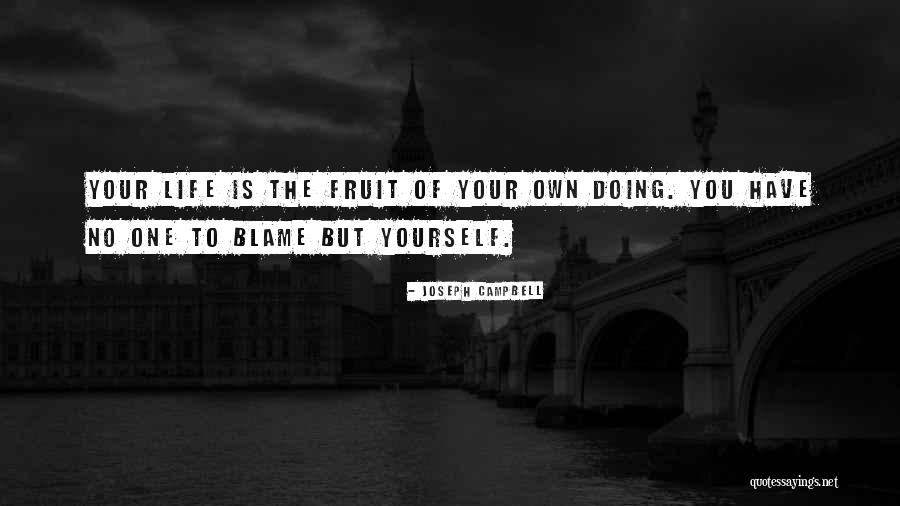 You Have Yourself To Blame Quotes By Joseph Campbell You Have Yourself To Blame Quotes By Joseph Campbell