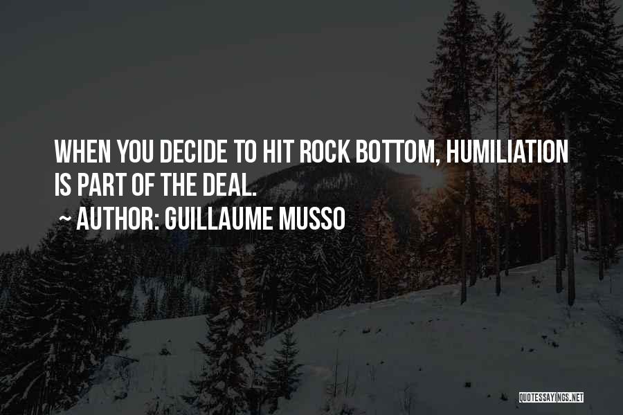 You Hit Rock Bottom Quotes By Guillaume Musso