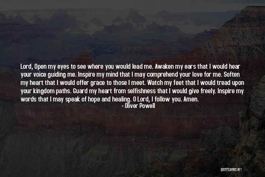 You Inspire Me Quotes By Oliver Powell