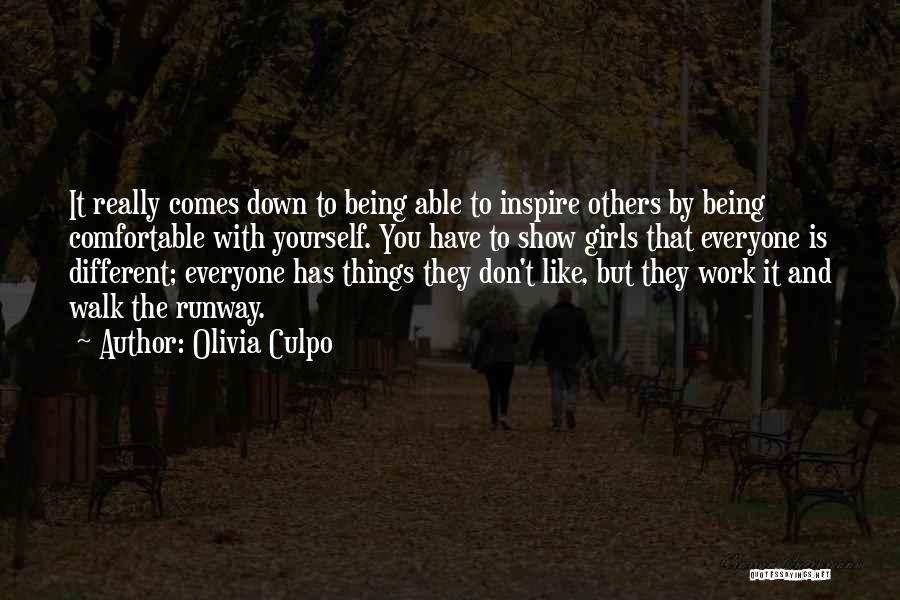 You Inspire Others Quotes By Olivia Culpo