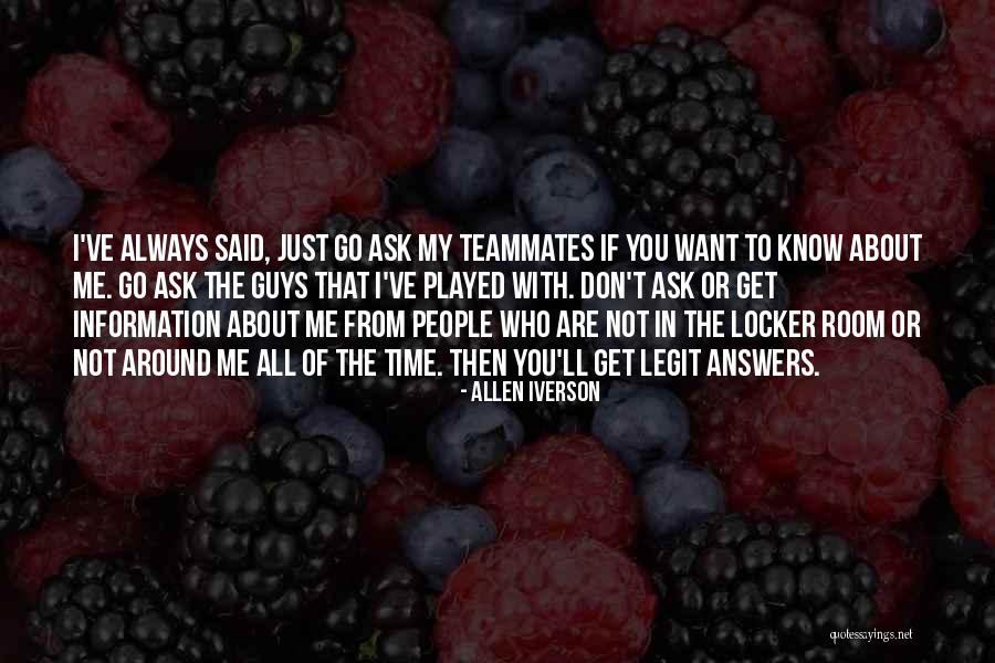 You Just Don't Get Me Quotes By Allen Iverson You Just Don't Get Me Quotes By Allen Iverson