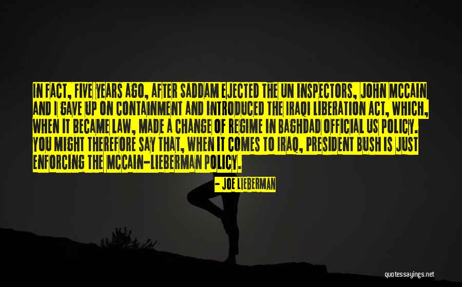 You Just Gave Up On Us Quotes By Joe Lieberman You Just Gave Up On Us Quotes By Joe Lieberman