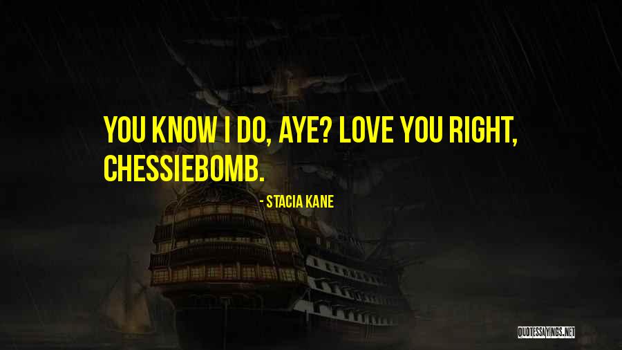 You Know I Love You Right Quotes By Stacia Kane You Know I Love You Right Quotes By Stacia Kane