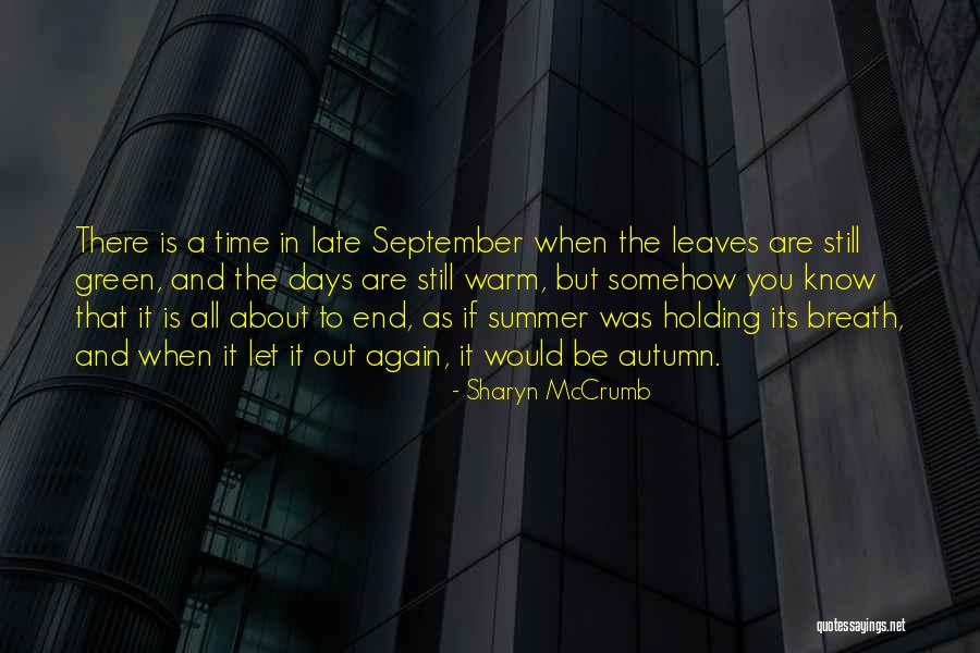 You Know It's Summer When Quotes By Sharyn McCrumb