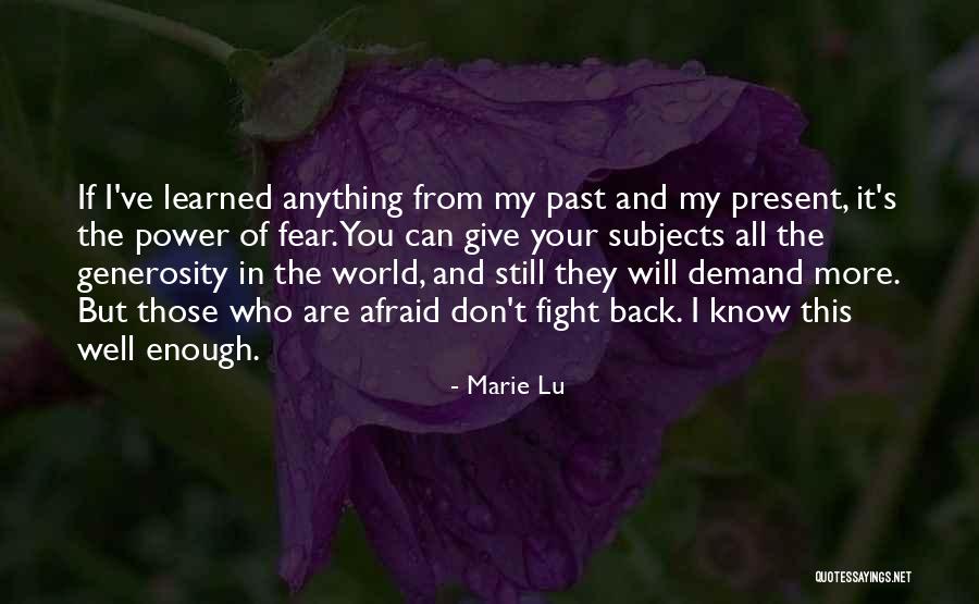 You Know My Past Quotes By Marie Lu You Know My Past Quotes By Marie Lu