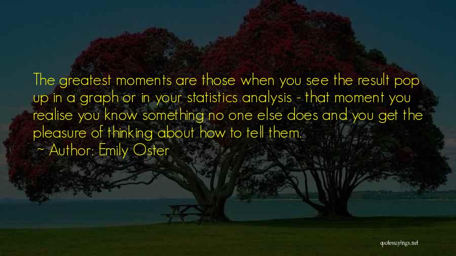 You Know Those Moments Quotes By Emily Oster