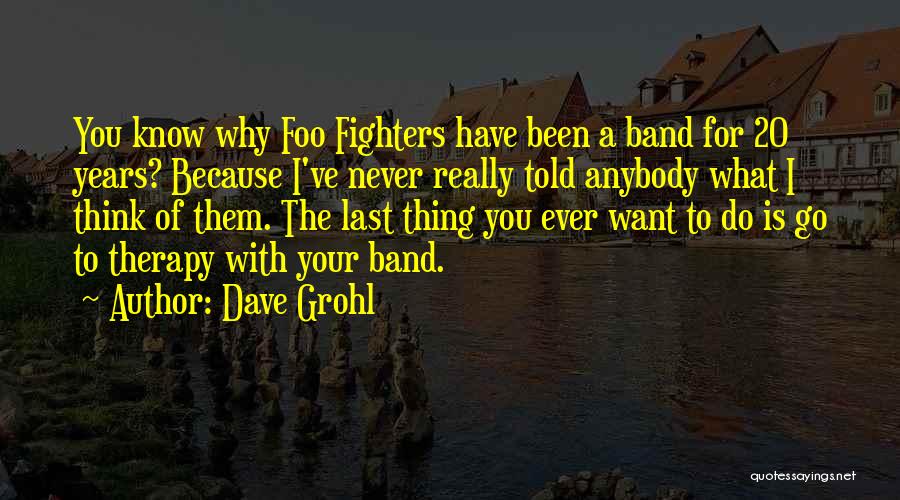 You Know What You Want Quotes By Dave Grohl
