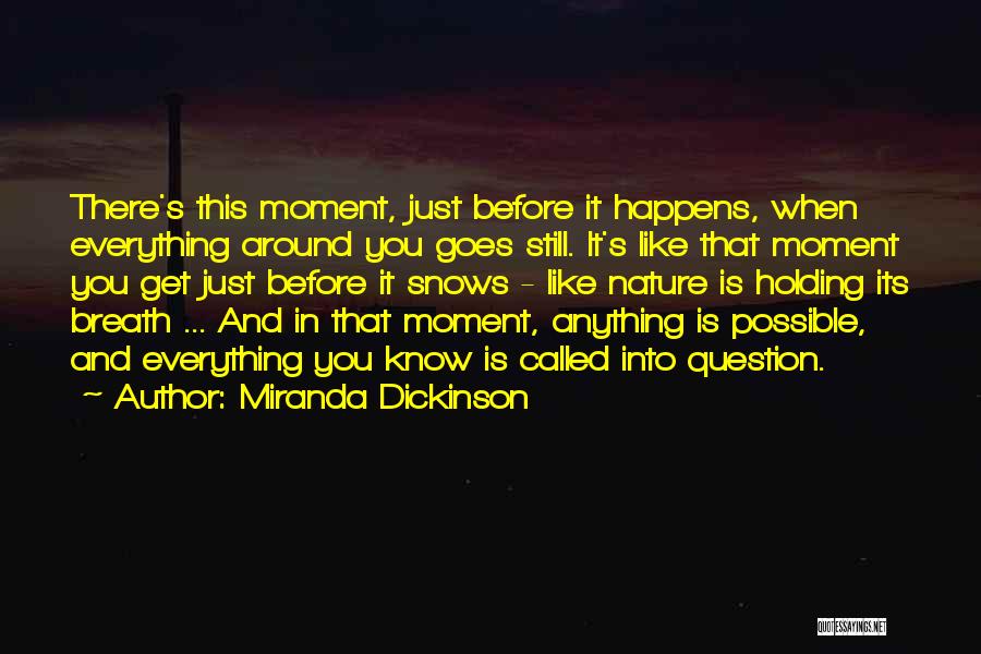 You Know You're Falling In Love When Quotes By Miranda Dickinson